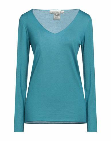 Lamberto Losani Woman Sweater Light blue Cashmere, Silk Cover