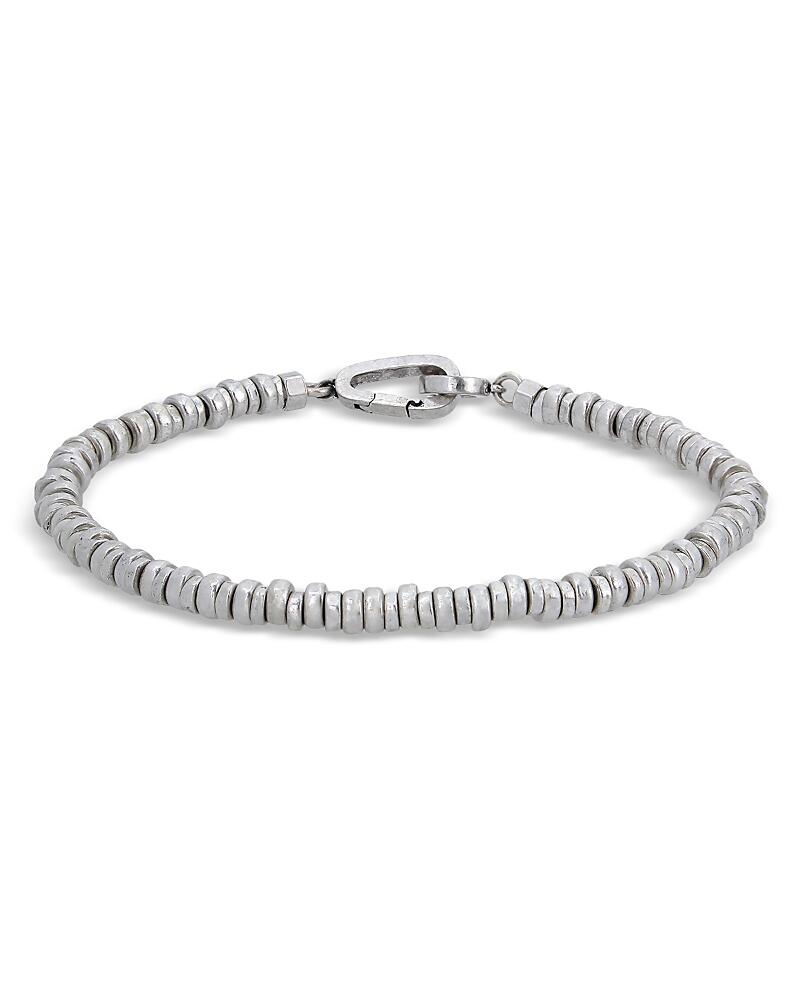 Allsaints Men's Beaded Flex Bracelet in Sterling Silver Cover