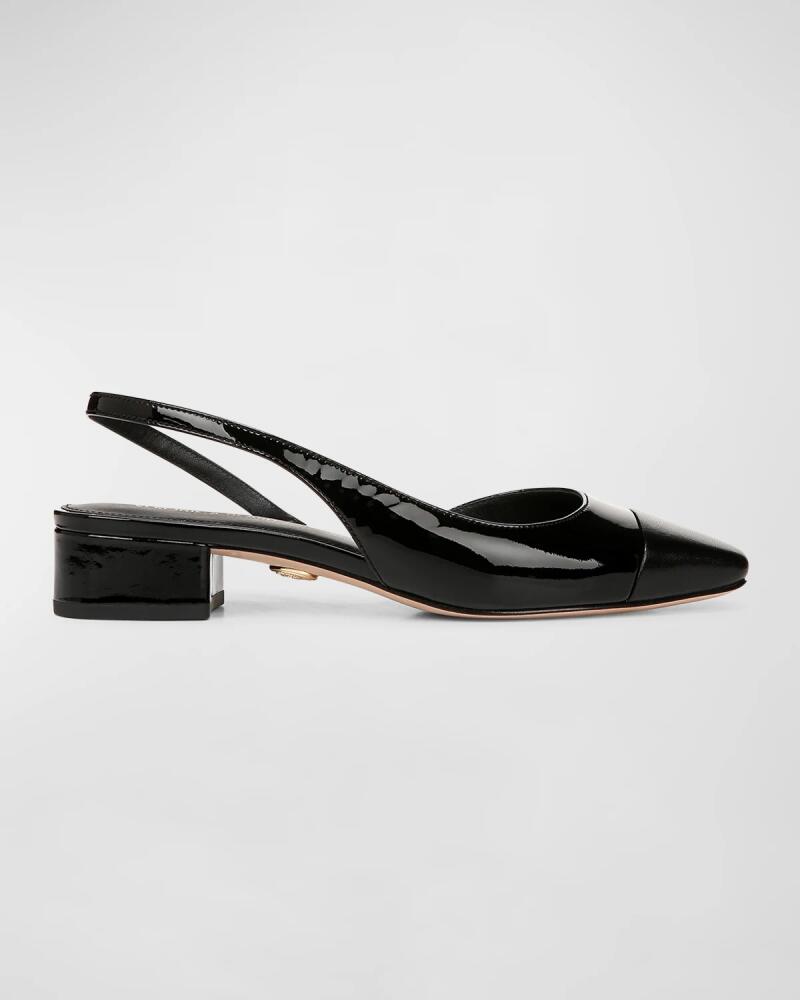 Veronica Beard Cecile Mixed Leather Slingback Flats Cover