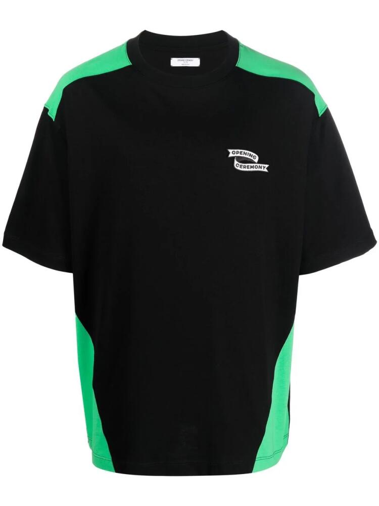 Opening Ceremony colour-block T-shirt - Black Cover