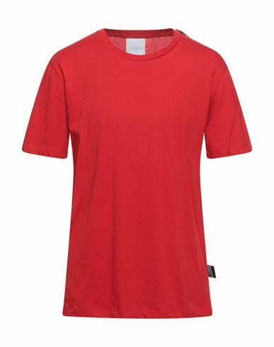 Gaëlle Paris Man T-shirt Red Cotton Cover