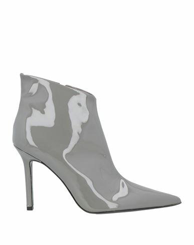 Eddy Daniele Woman Ankle boots Grey Leather Cover