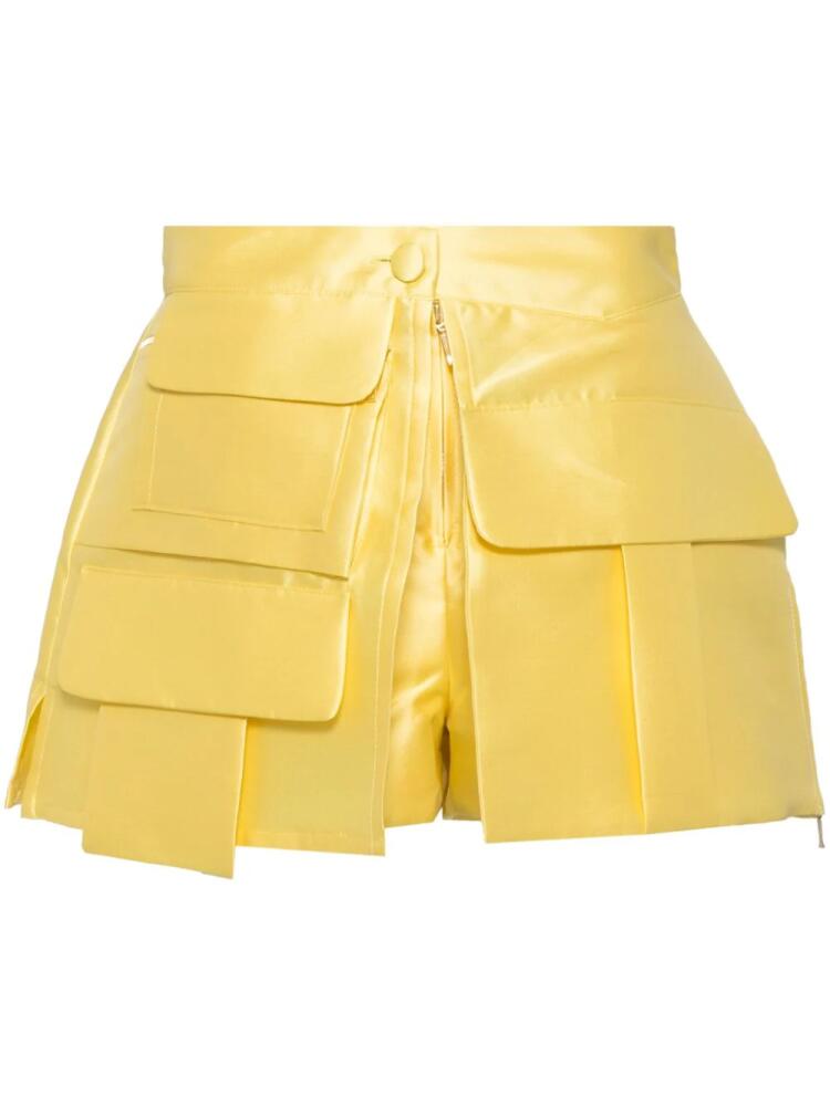 Isabel Sanchis multi-pockets mini shorts - Yellow Cover