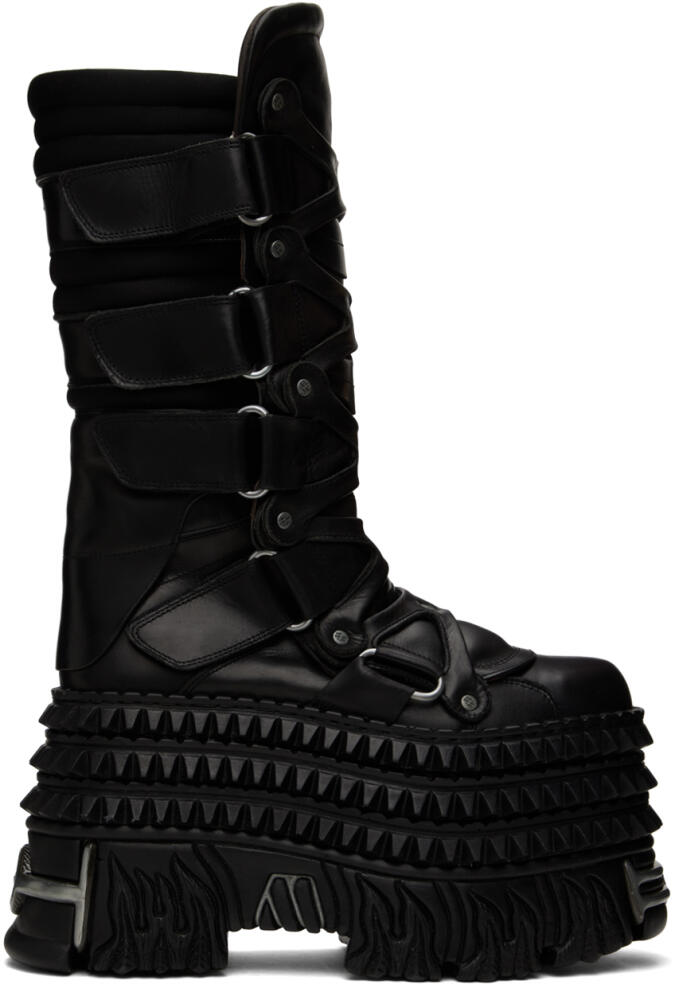 VETEMENTS Black New Rock Edition Tower Boots Cover