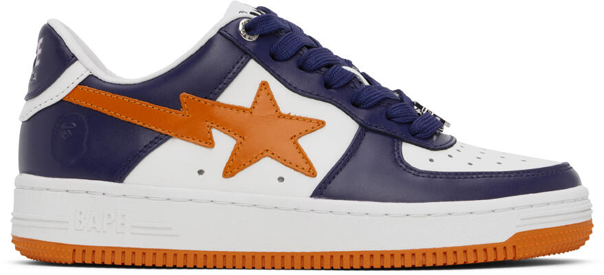 BAPE Navy & Orange Sta #3 Sneakers Cover