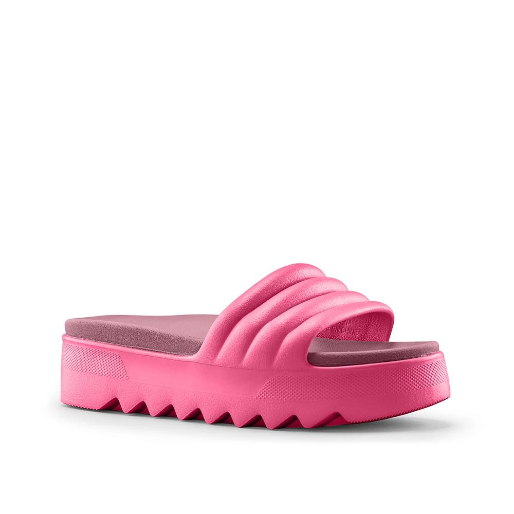 Cougar Pool Party Slide Sandal | Women's | Berry Merlot Pink Cover