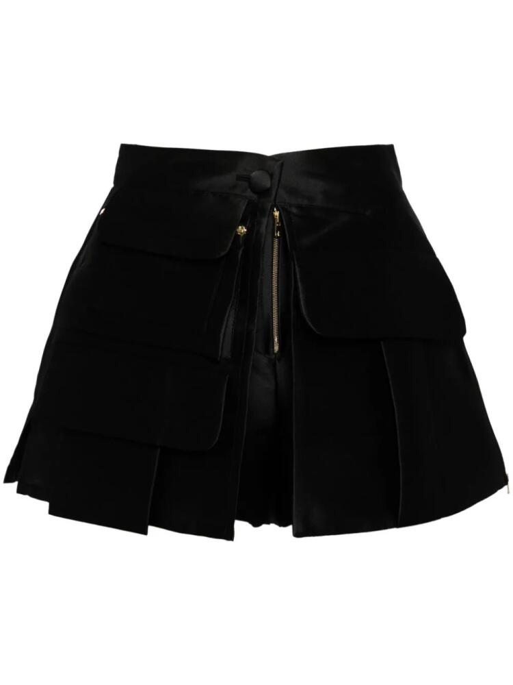 Isabel Sanchis multi-pockets mini shorts - Black Cover