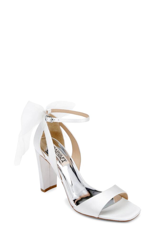 Badgley Mischka Collection Kim Ankle Strap Sandal in White Cover