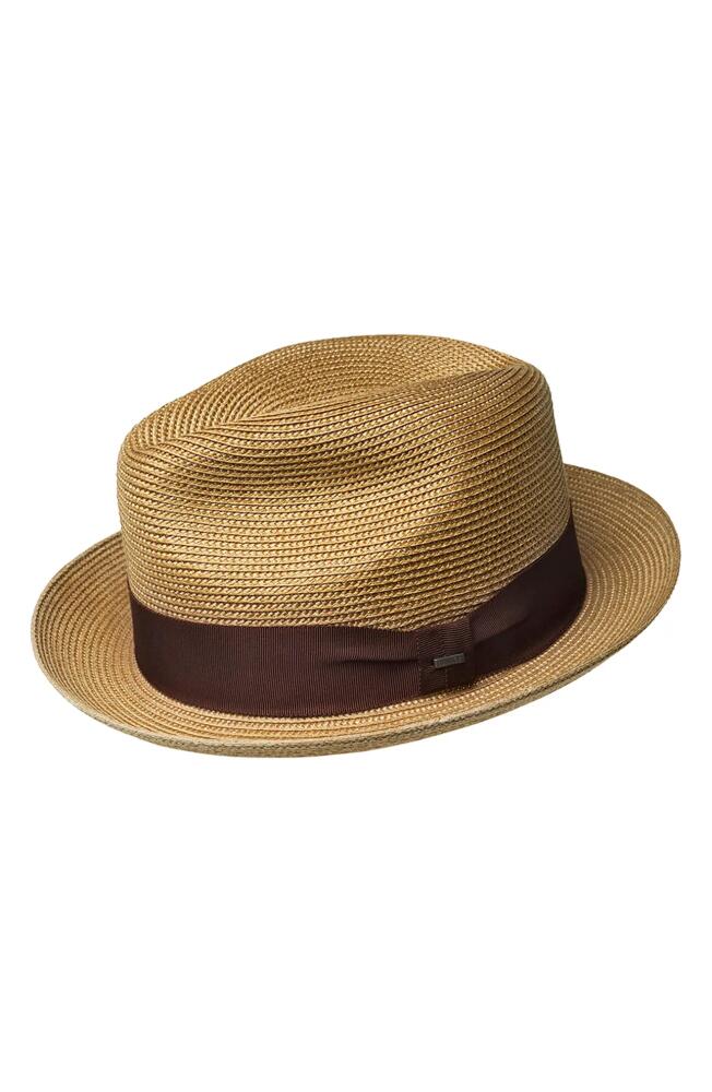 Bailey Craig Woven Fedora in Tan Cover