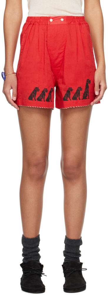 Bode Red Monday Shorts Cover