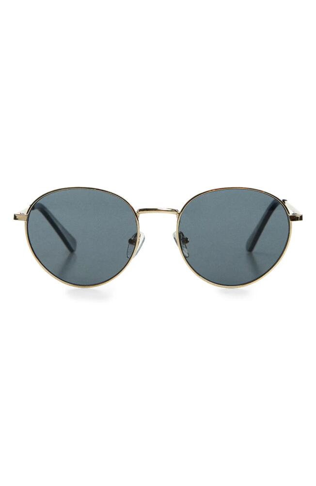 MANGO Round Sunglasses in Gold Cover