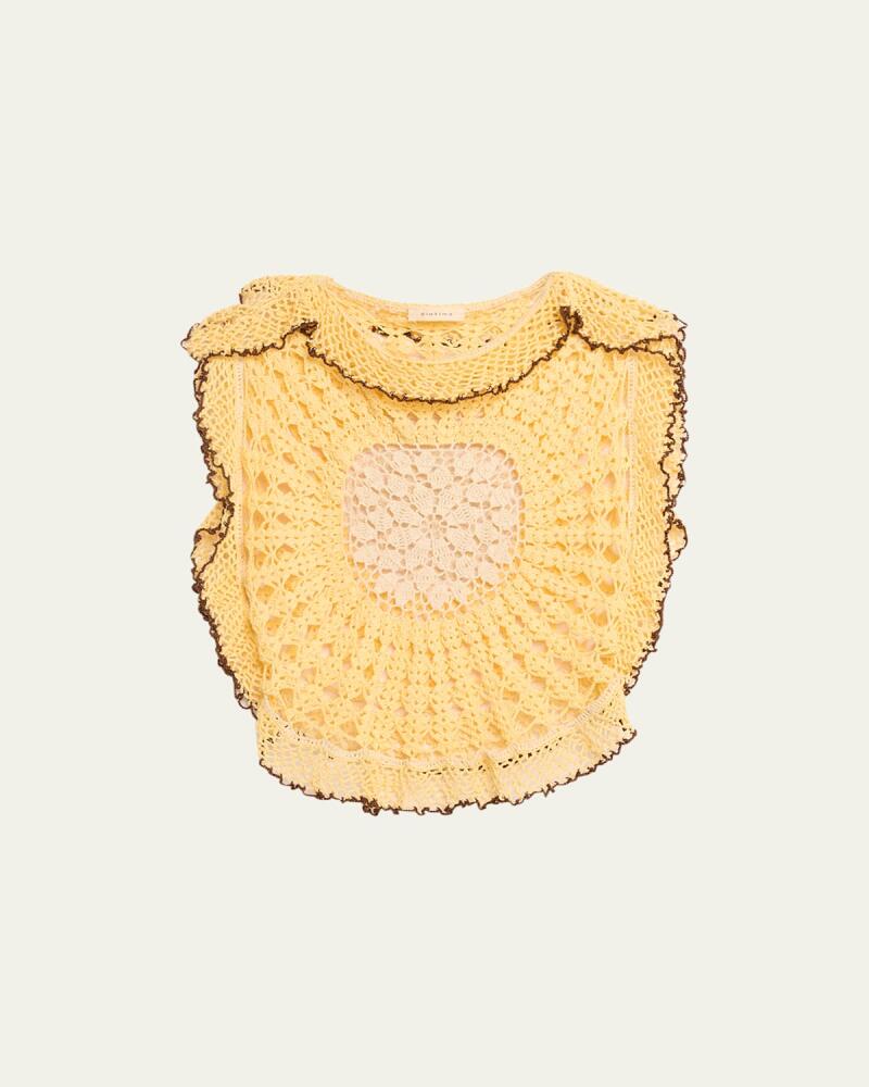 Diotima Scallop Crochet Top Cover