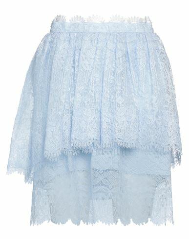 Ermanno Scervino Woman Mini skirt Sky blue Polyester, Polyamide Cover