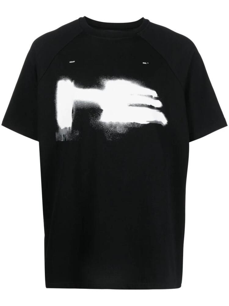 HELIOT EMIL logo-print cotton T-shirt - Black Cover