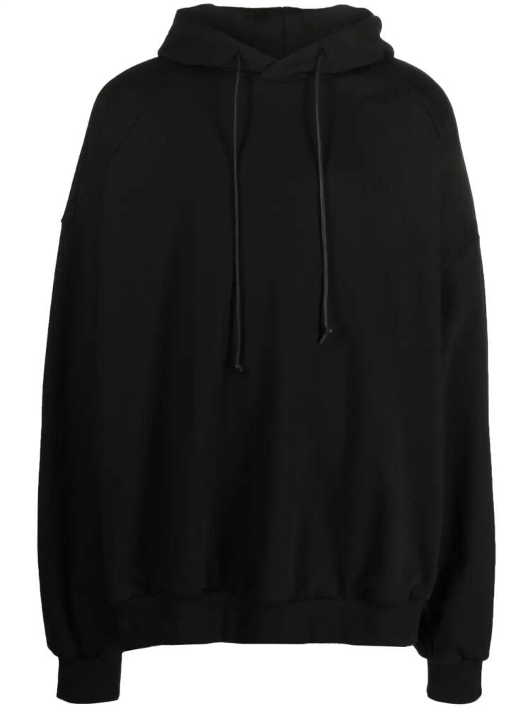 Juun.J drawstring cotton hoodie - Black Cover