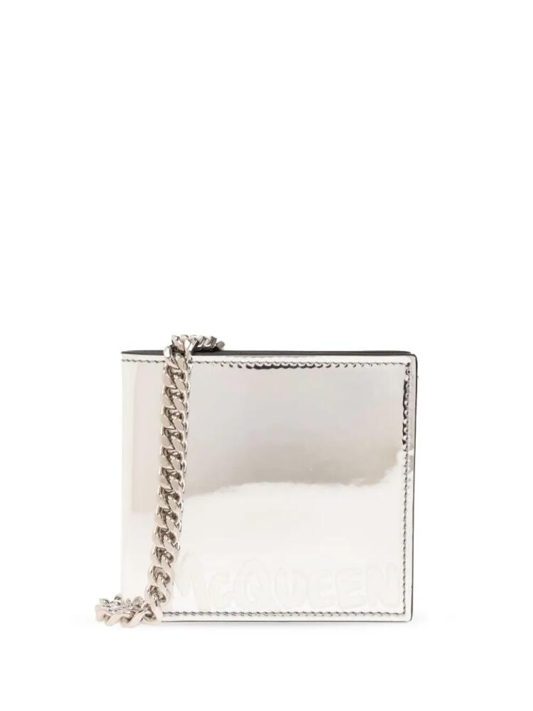 Alexander McQueen McQueen Graffiti wallet - Silver Cover