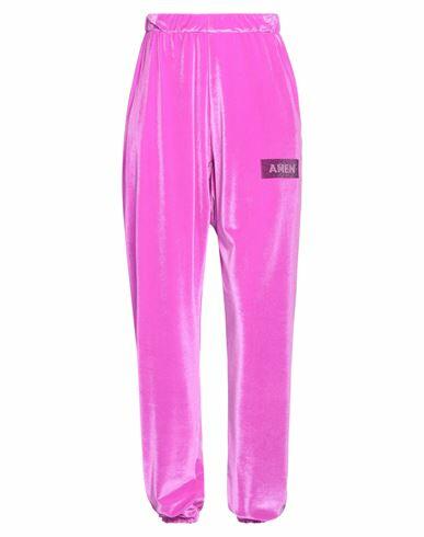 Amen Woman Pants Fuchsia Polyester, Elastane, Glass, Polyethylene Cover