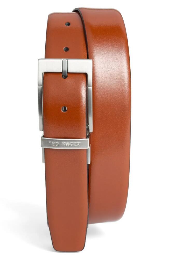 Ted Baker London Reversible Leather Belt in Tan/Dark Brown Cover