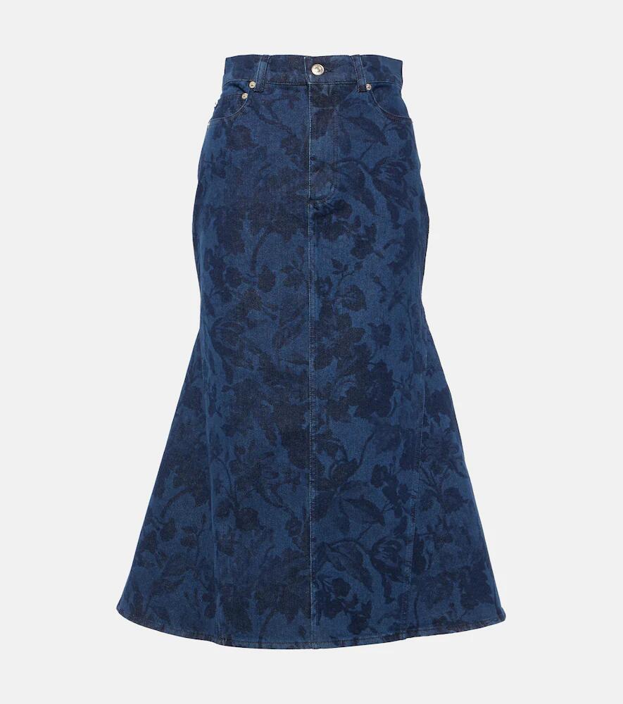 Erdem Denim midi skirt Cover