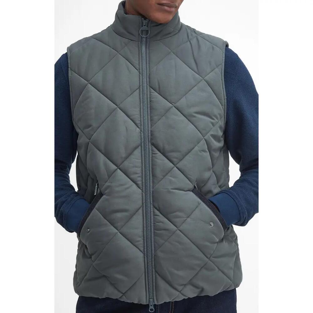 Barbour City Chelsea Quilted Vest in Charcoal Cover