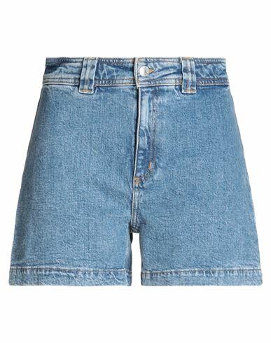 & Other Stories Woman Denim shorts Blue Cotton, Elastane Cover