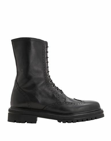 8 By Yoox Leather High Boots Man Boot Black Calfskin Cover