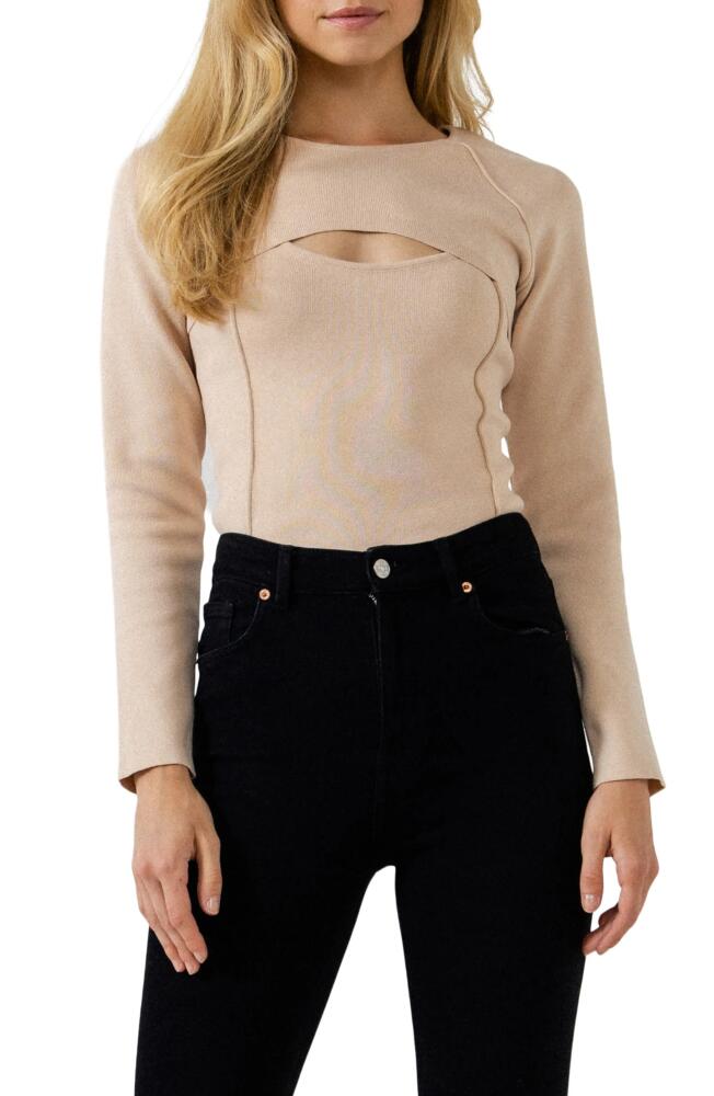 Endless Rose Cutout Detail Sweater in Ivory Cover