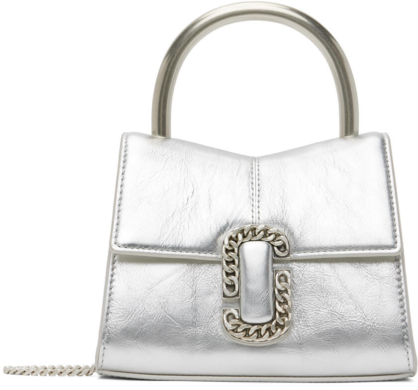 Marc Jacobs Silver 'The St. Marc Mini' Top Handle Bag Cover