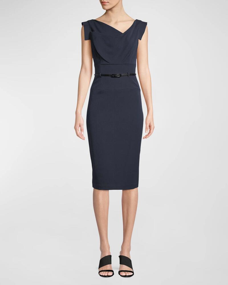 Black Halo Jackie O Sleeveless Sheath Dress Cover