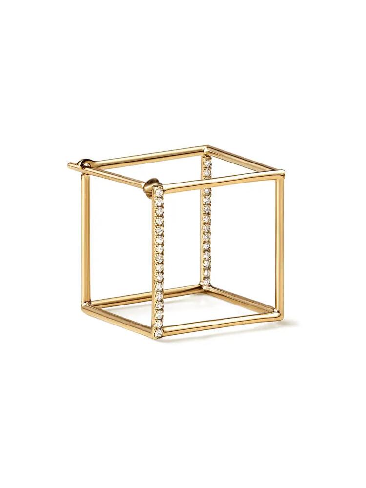 Shihara Diamond Square Earring 15 (01) - Metallic Cover