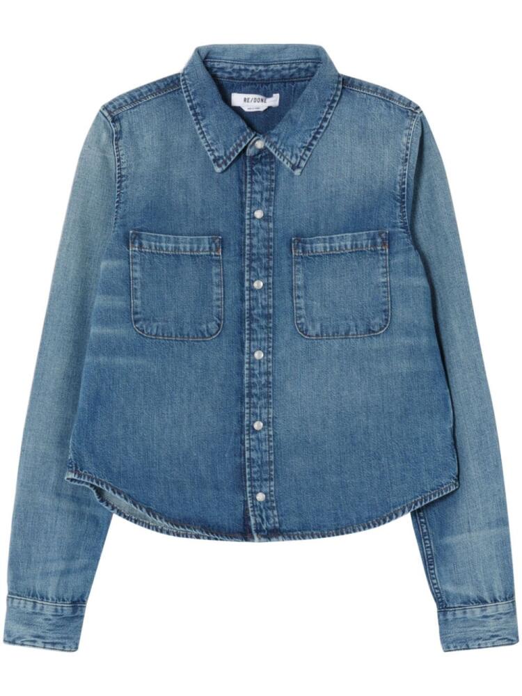 RE/DONE chest-pockets denim shirt - Blue Cover