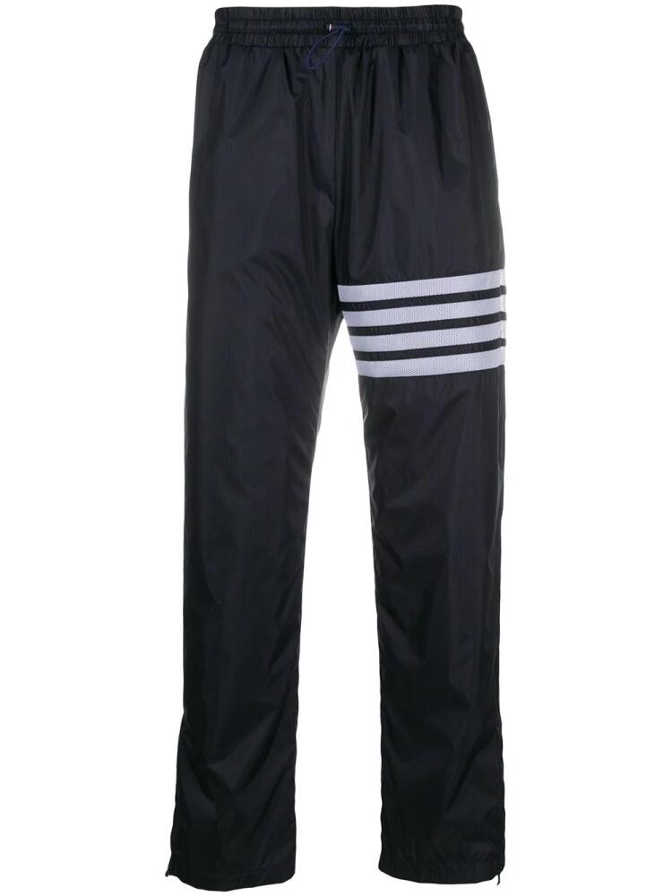 Thom Browne ripstop straight-leg track pants - Blue Cover