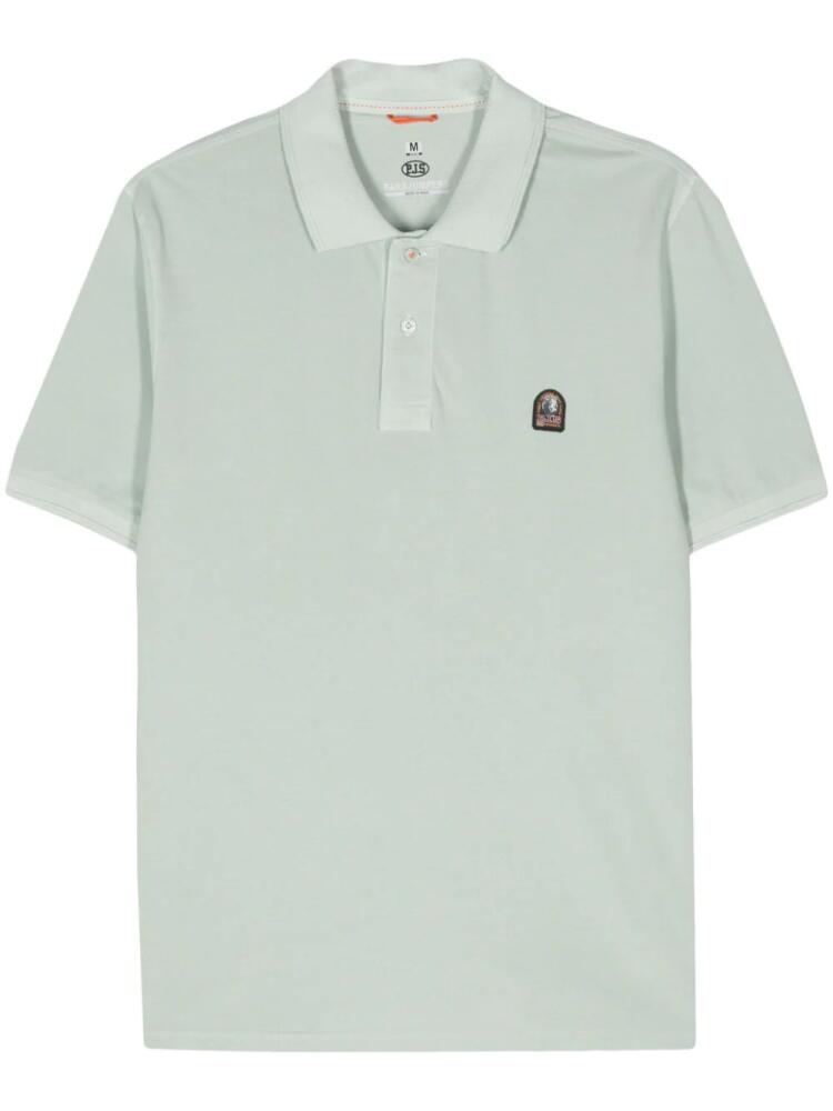 Parajumpers logo-appliqué polo shirt - Green Cover