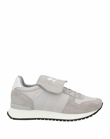 Courreges Man Sneakers Light grey Leather Cover