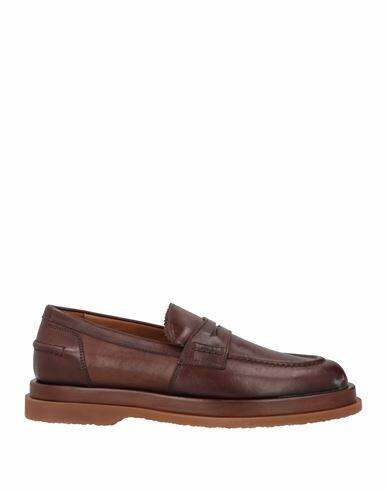 Buttero Man Loafers Dark brown Leather Cover