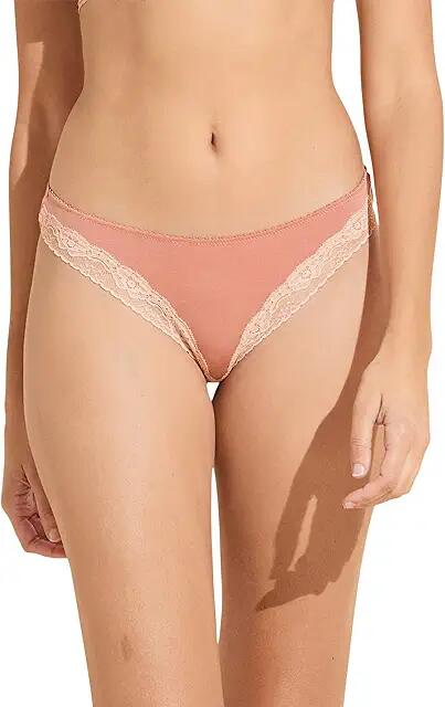 Eberjey Flora Thong (Rouge Pink/Rose) Women's Underwear Cover