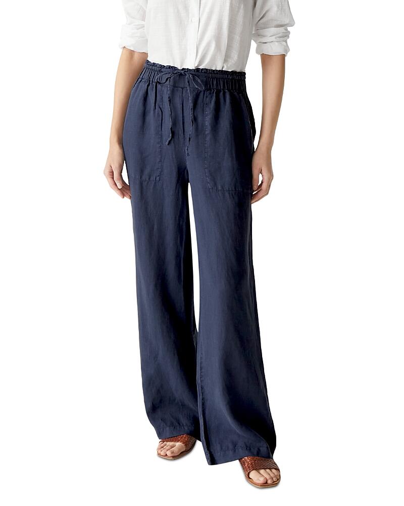 Michael Stars Jules Linen Wide Leg Drawstring Pants Cover