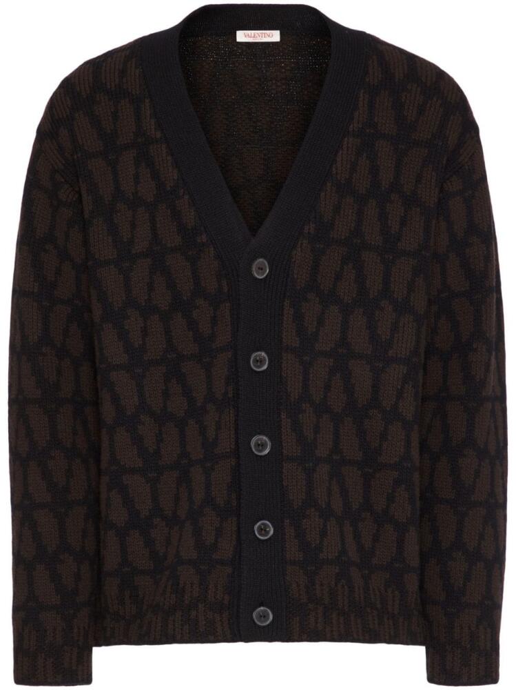 Valentino Garavani Toile Iconographe wool cardigan - Brown Cover