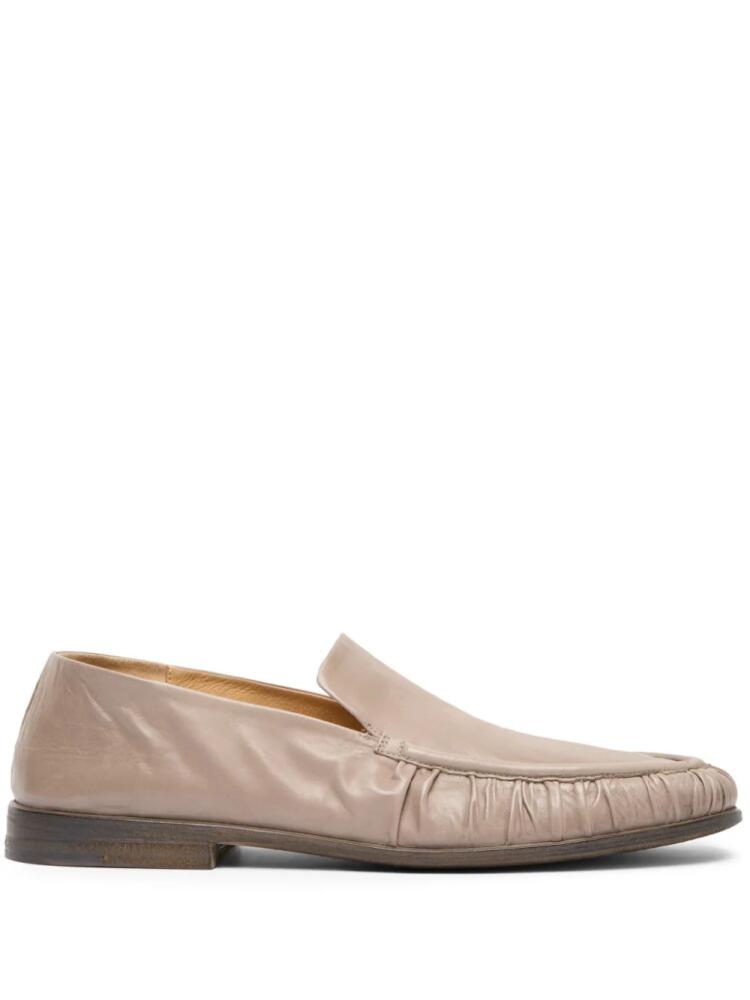 Marsèll crinkled-leather loafers - Neutrals Cover