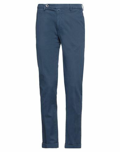 Betwoin Man Pants Navy blue Cotton, Elastane Cover