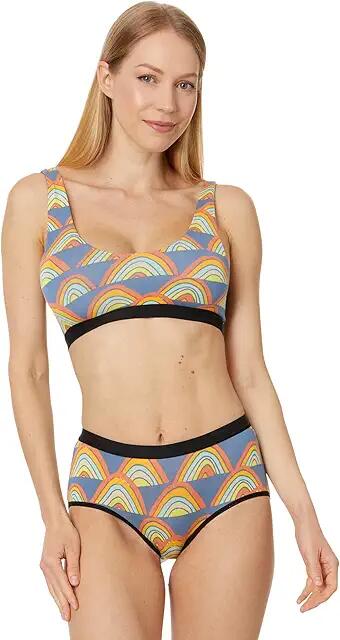 MeUndies U-Neck Bralette (Retro Rainbows) Women's Bra Cover