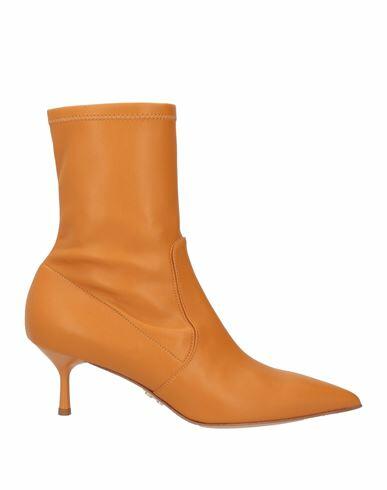 Sergio Levantesi Woman Ankle boots Ocher Textile fibers Cover