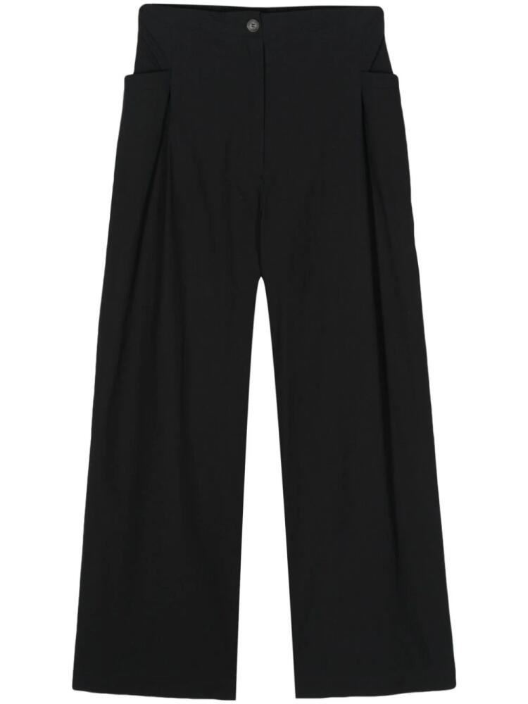 Bimba y Lola pleat-detail cropped trousers - Black Cover