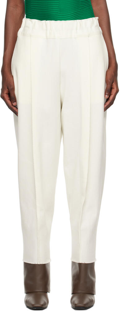 ISSEY MIYAKE Off-White Campagne Trousers Cover