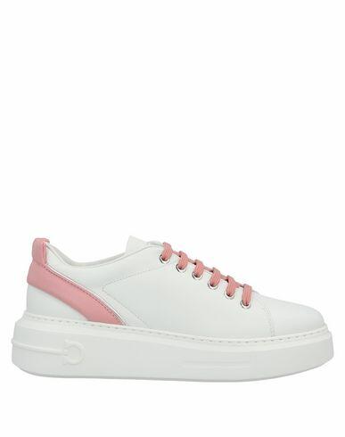 Ferragamo Woman Sneakers White Calfskin Cover