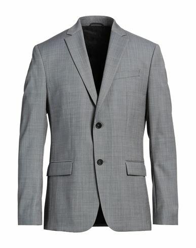 Calvin Klein Man Blazer Light grey Wool, Polyester, Nylon Cover