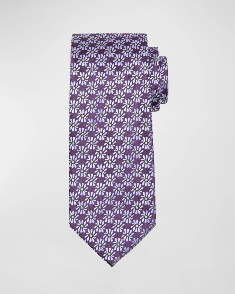 Charvet Men's Floral Jacquard Silk Tie Cover