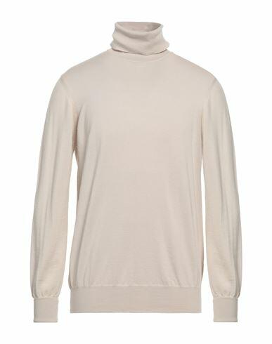 Alpha Studio Man Turtleneck Beige Merino Wool Cover