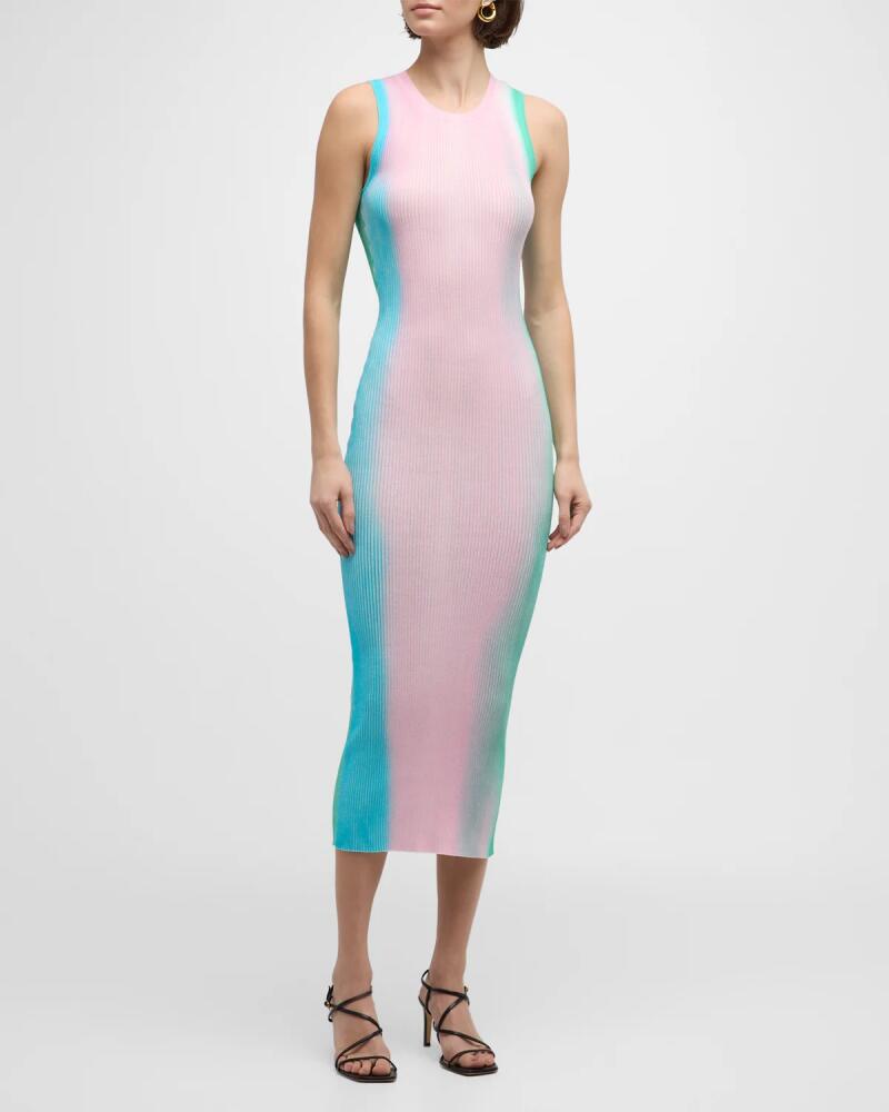 ZANKOV Annie Ombre Ribbed Midi Dress Cover