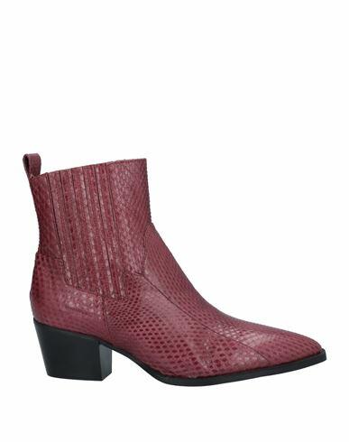 Malìparmi Woman Ankle boots Garnet Soft Leather Cover